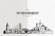 City skylines of the The USA, a Work Illustration by TheMountBirdStudio (Thumbnail 2 of 9)