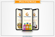 iPhone X Psd Mockup, an iPhone Mockup by Plus Media (Thumbnail 1 of 5)