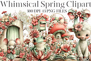 Whimsical Spring Clipart, an Illustration by Designworld (Thumbnail 1 of 8)
