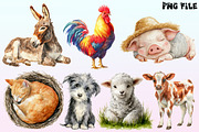 Cute on the Farm on the Animals, a Graphic by CitraGraphics (Thumbnail 3 of 4)
