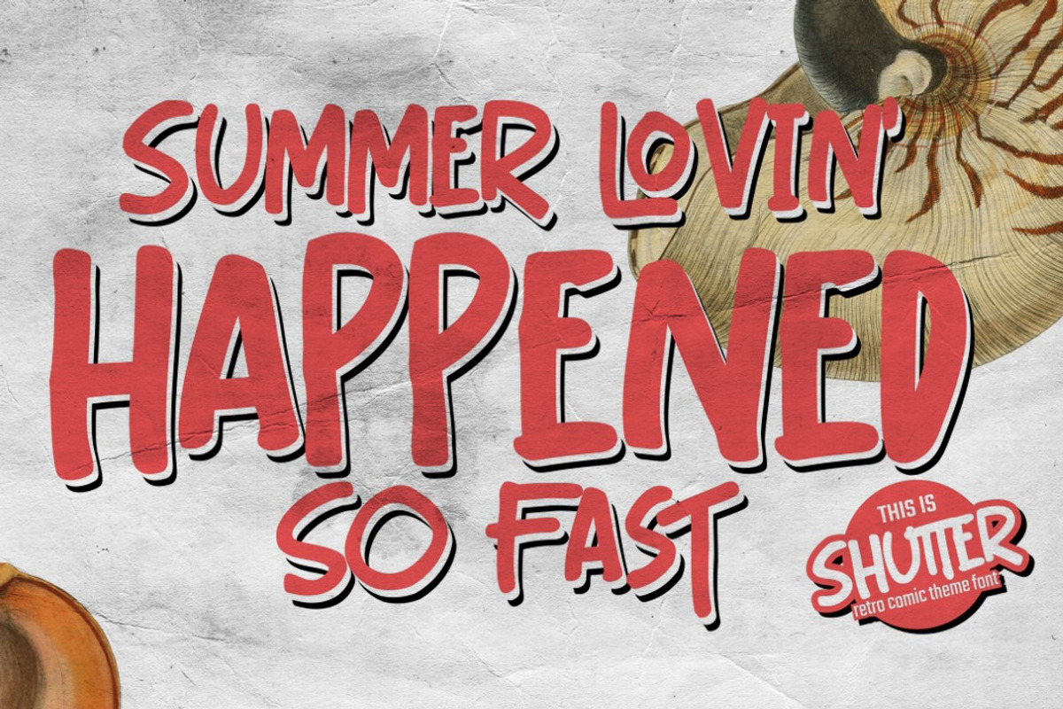 Shutter - Handwritten Brush font, a Script Font by Gassstype (Photo 3 of 9)