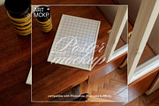 Art frame on a table interior mockup, a Merchandise Mockup by MCKP*ME (Thumbnail 3 of 3)