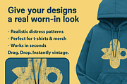 Vintage T-Shirt Texture Pack, a Brush Add-On by PeeperDesignStudio (Thumbnail 4 of 6)