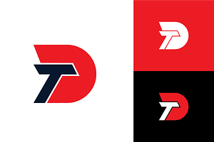 Logo DT Simple Modern, a Branding & Logo Template by zaqilogo