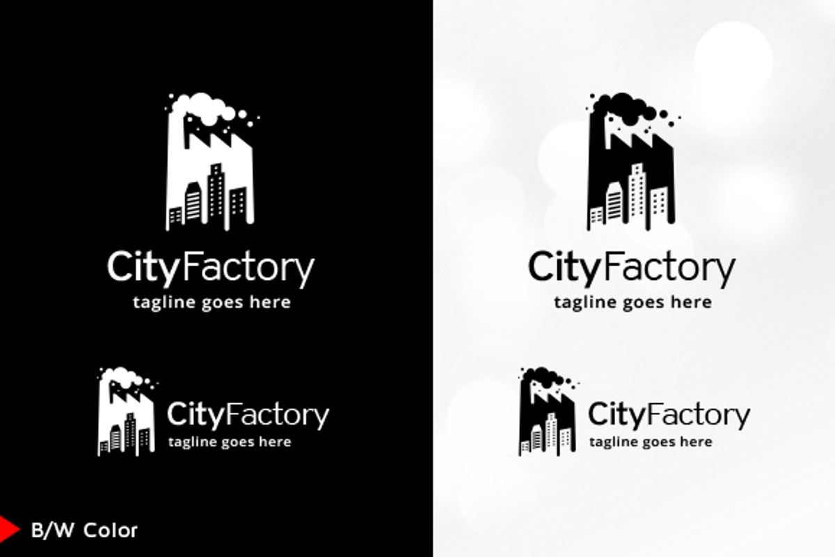 City Factory Logo Template, a Branding & Logo Template by gunaonedesign