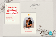 Colorful Retro Themed Save The Date, an Invitation Template by StudioVonBraitenberg (Thumbnail 9 of 10)