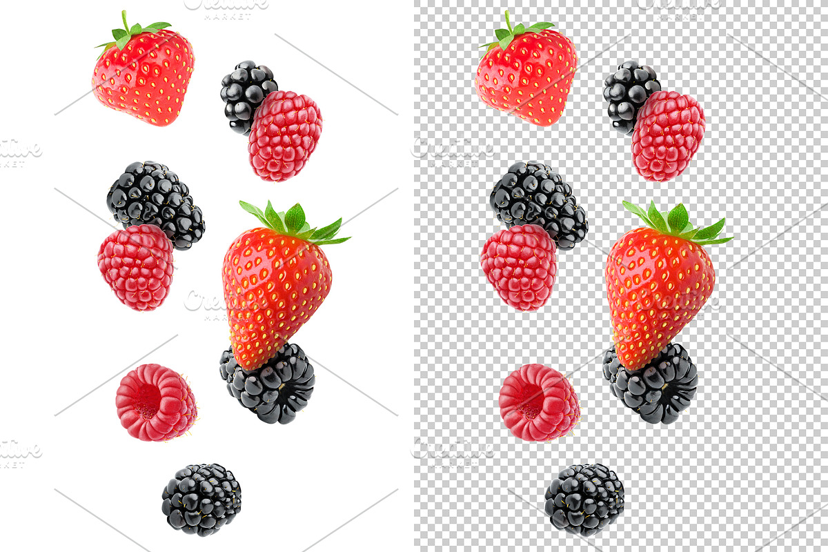Falling berries, an Object Graphic by Fruits+Veggies (Photo 3 of 5)