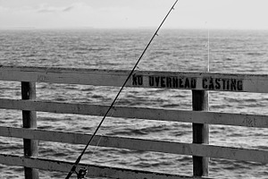 Gone fishing featuring black and white, fishing, and fishing pole