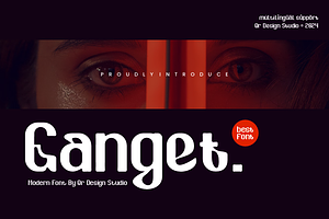 Ganget - Minimal & Round Font