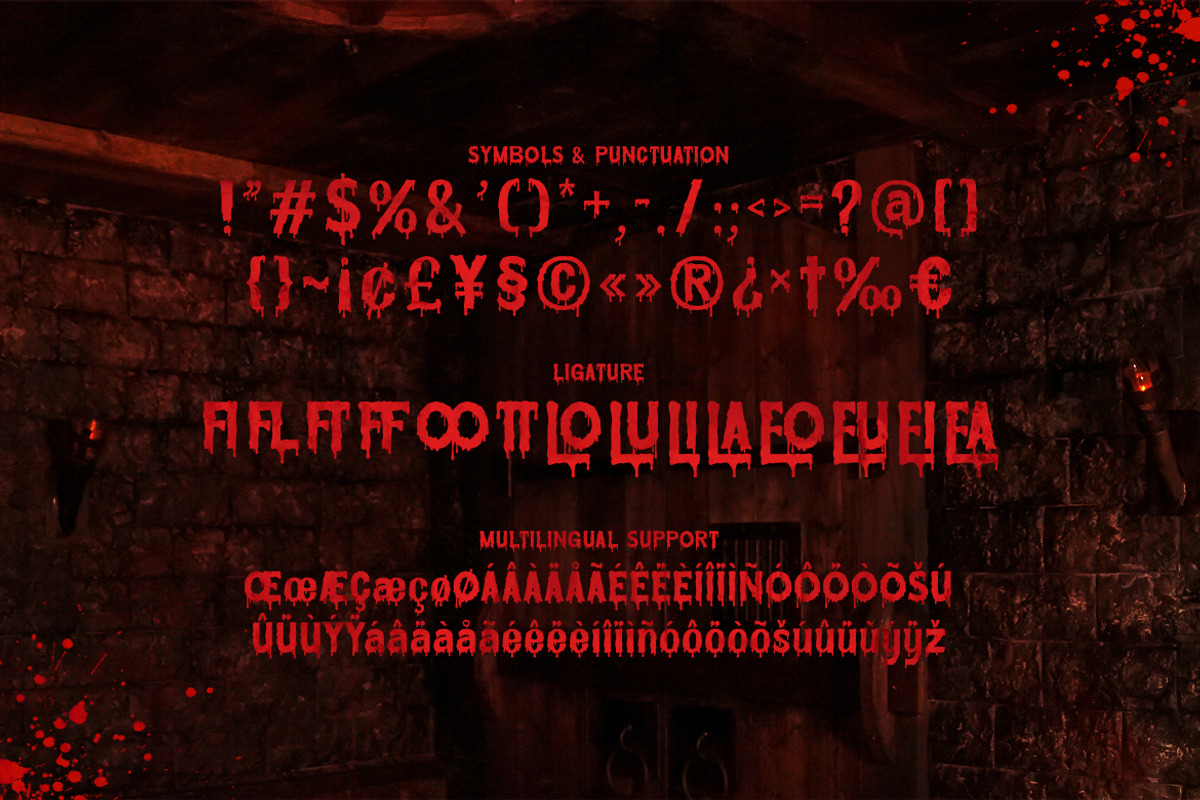 Grimes Blood - Scary Blood Font, a Handwritten Font by Typefactoryco (Photo 3 of 8)