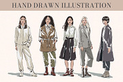 Fashion Women Vector Silhouettes, a Person Illustration by Elena Naumchenkova (Thumbnail 2 of 4)