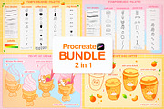 Procreate Brushes, Kawaii Stamps, a Brush Add-On by InkPrintsTattoo (Thumbnail 2 of 10)