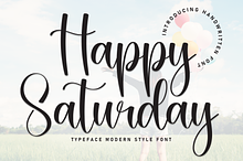 Happy Saturday | Script Font