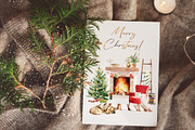 Winter story-watercolor Christmas, a Seasonal Illustration by Pamyatka Shop (Thumbnail 2 of 27)