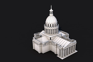 5 Famous Landmark France Low Poly