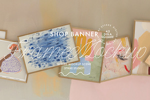 SHOP BANNER | Ratio mix frame mockup, a Household Mockup by Stykke Studio