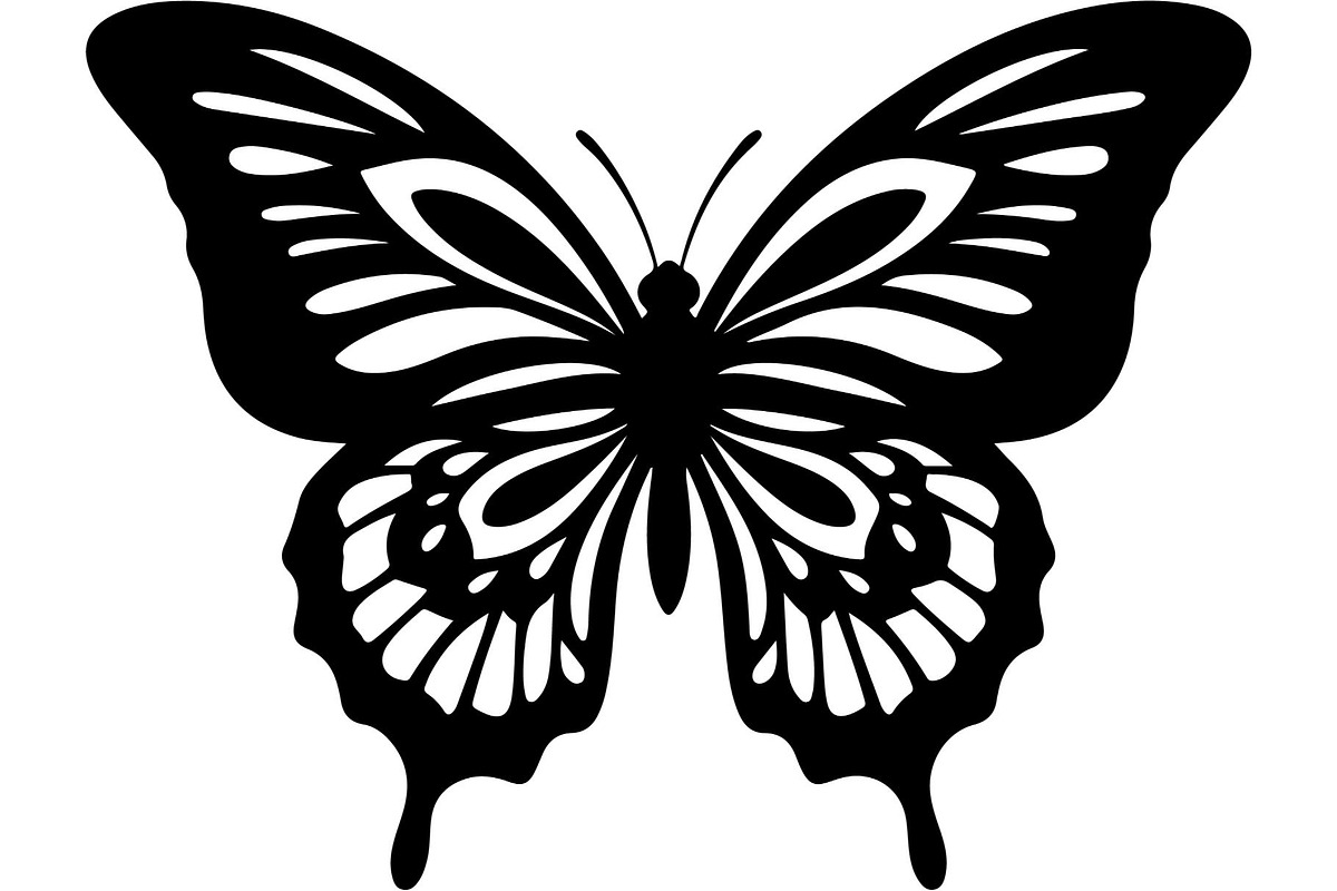 Elegant Butterfly Silhouette, an Object Graphic by Designer_Momina (Photo 18 of 20)