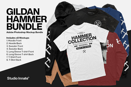 Hammer Mockup Collection, a Hoody Mockup by Studio Innate