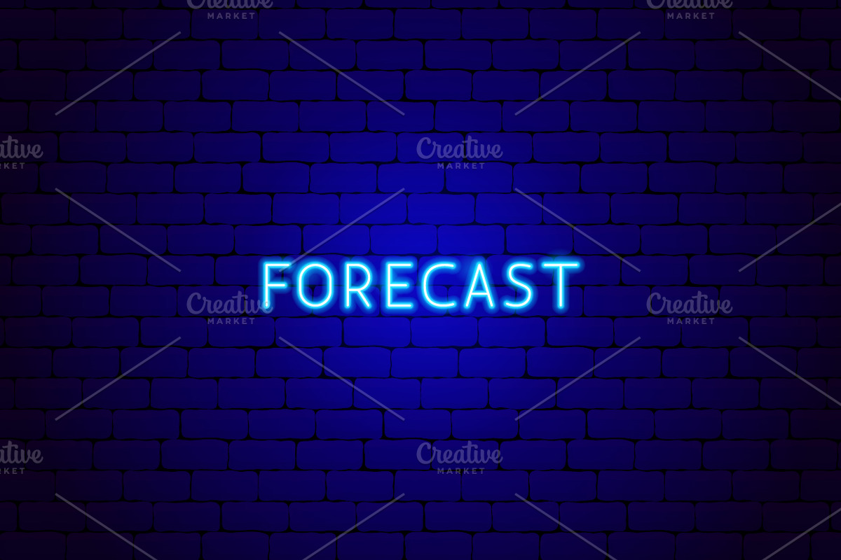 Weather Neon Vector Icons Set, an Outline Icon by Anna_leni (Photo 11 of 11)