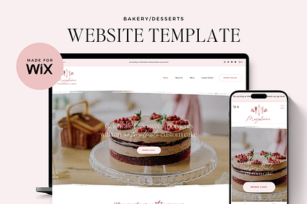 Wix Website Template for Bakery