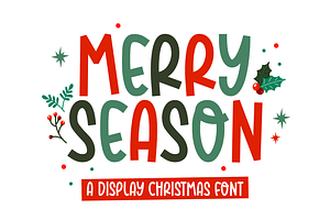 Merry Season - Christmas Font