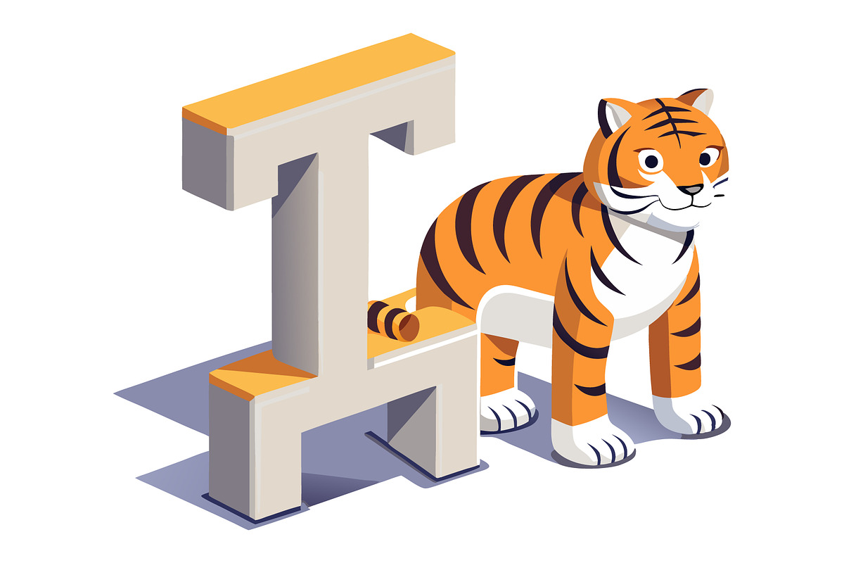 A-Z 3D Alphabet with Cute Character, a Graphic by Creative_View (Photo 7 of 28)