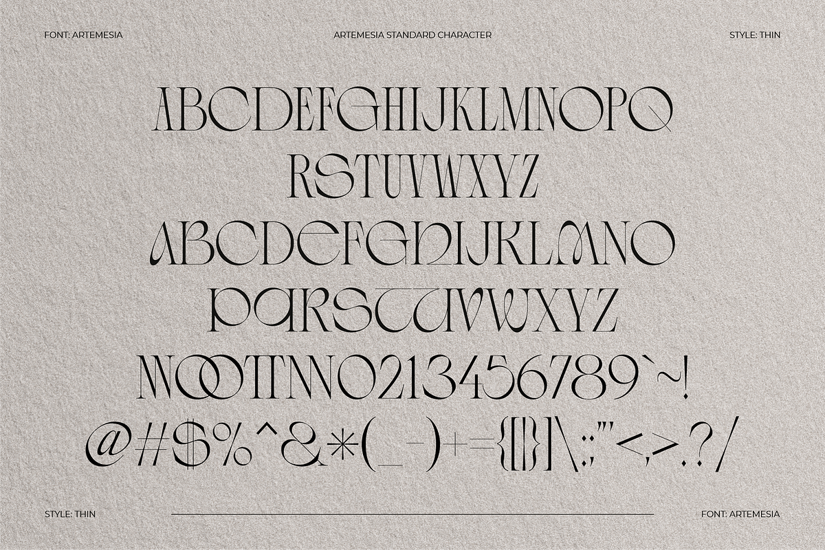 ARTEMESIA – A STYLISH DISPLAY SERIF, a Serif Font by RedyStudio (Photo 9 of 10)