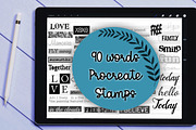 Procreate Stamp Brushes Words/Quotes, a Brush Add-On by Li Zamperini (Thumbnail 5 of 7)