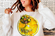 Whimsical lemon Girl Clip Art, an Illustration by SinaCreation (Thumbnail 4 of 9)
