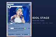 Kpop Idol Trading Card Template, a Social Media Template by DesignerCandies (Thumbnail 1 of 4)