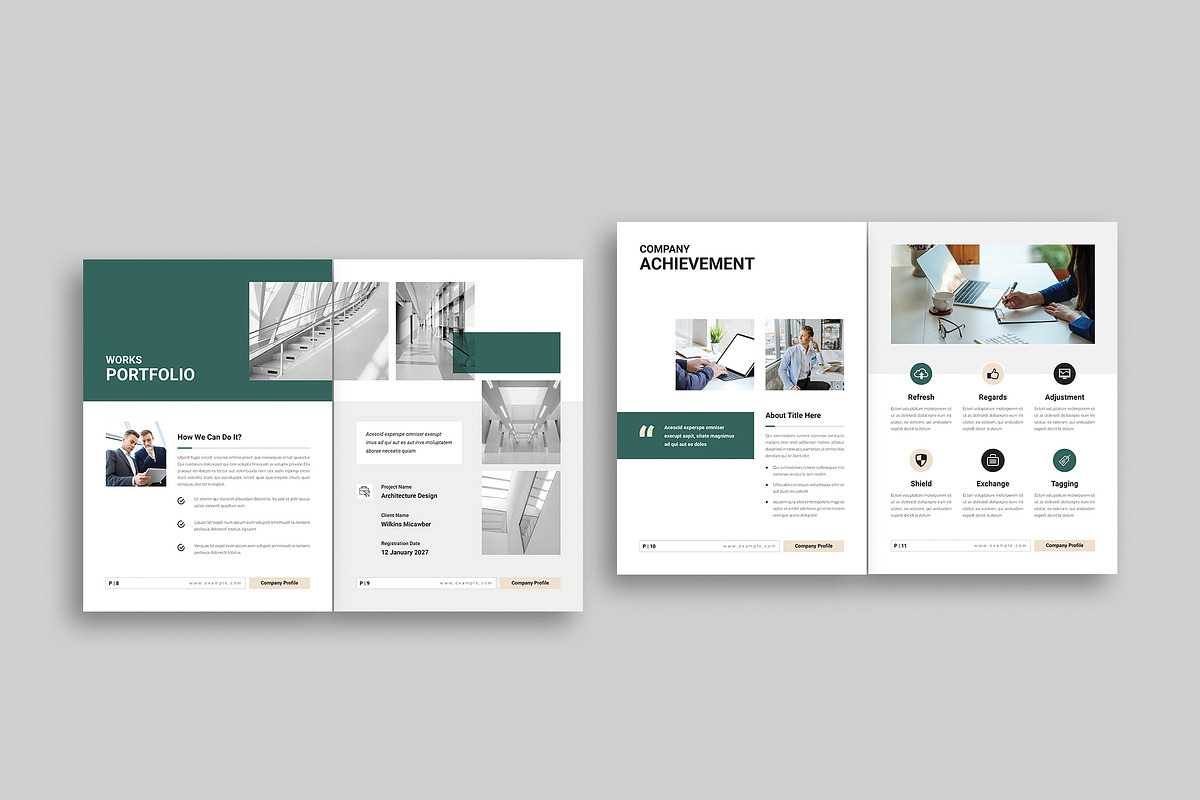 Company Profile Template, a Brochure Template by NorthPeak (Photo 5 of 8)