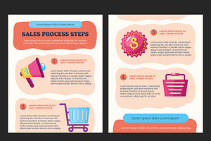 Sales Process Steps Infographic, a Templates & Theme by studiogstock