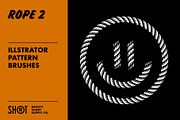 Rope Brush 2 For Illustrator, a Brush Add-On by MightySHORT (Thumbnail 2 of 8)