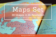 Maps Textures Backgrounds Set, a Texture Graphic by Backgrounds Store (Thumbnail 1 of 4)