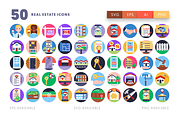 50 Real Estate Icons, an Outline Icon by Dighital (Thumbnail 2 of 10)