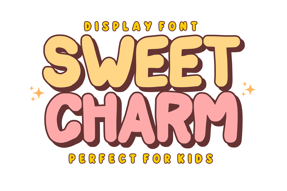 Simple Comic 2 - Kids Bubble Font, a Handwritten Font by KiddoGlyphs Studio (Photo 3 of 4)