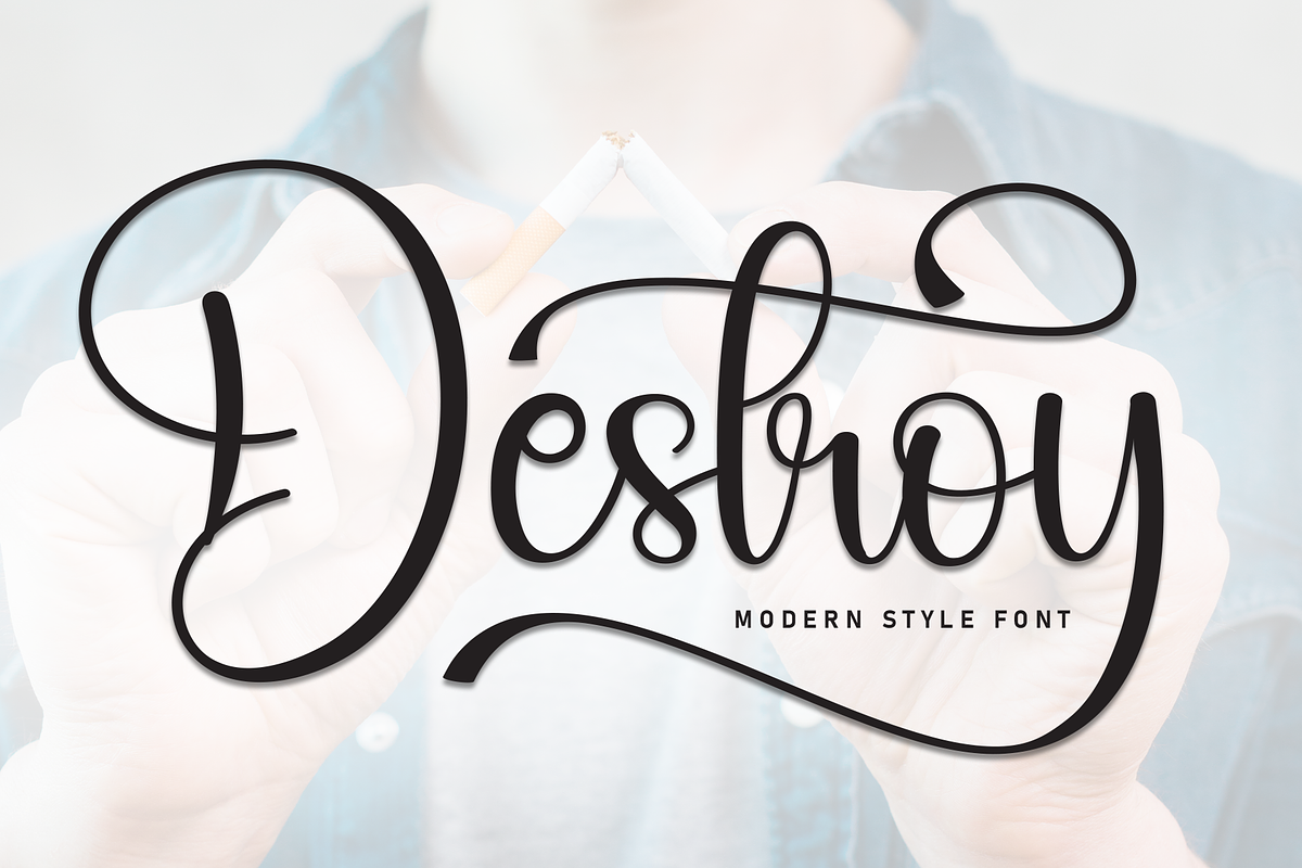 Destroy | Script Font, a Handwritten Font by Scratchones (Photo 1 of 9)