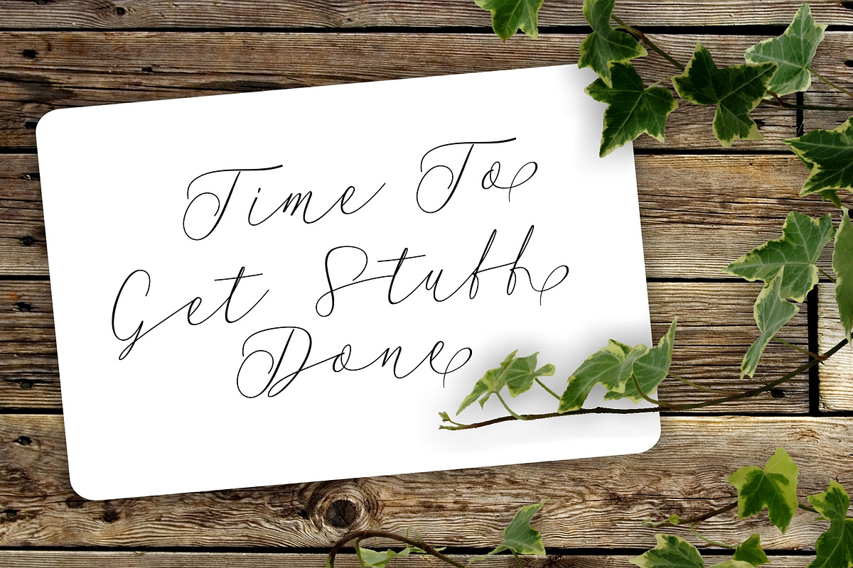 Sentosa, a Script Font by PollemSt (Photo 10 of 12)