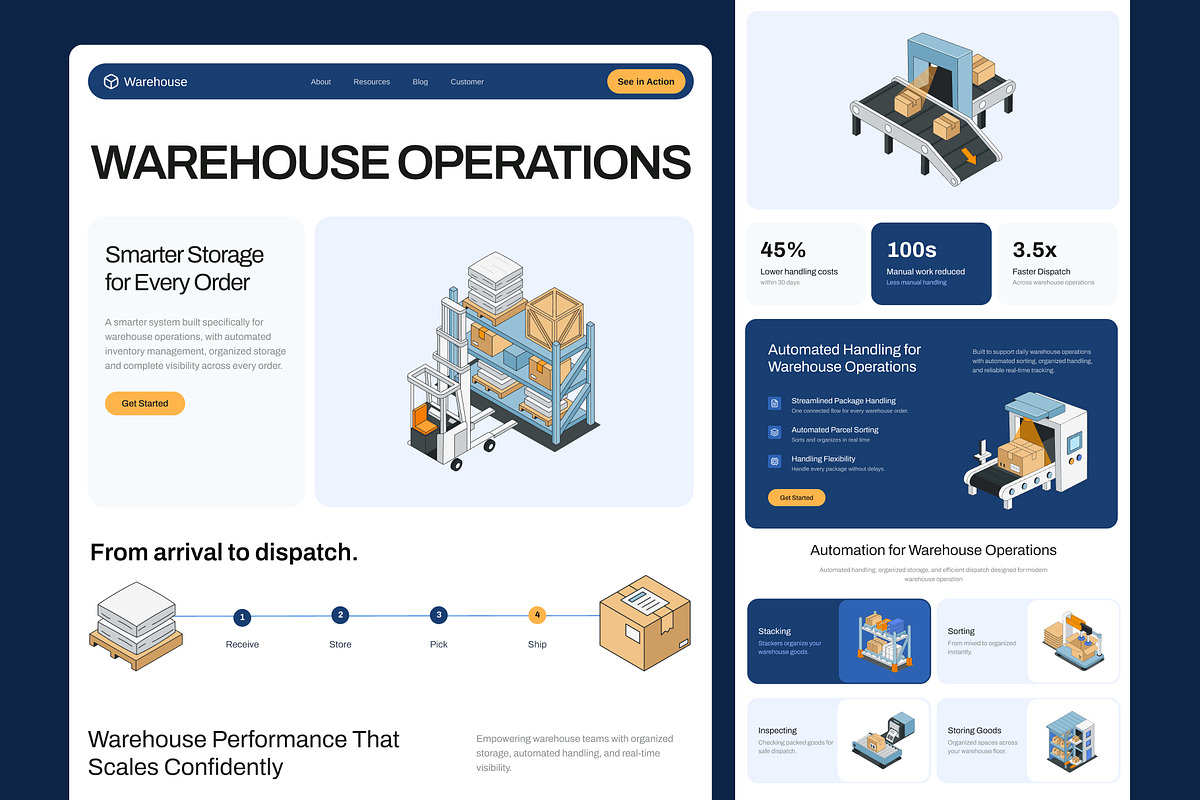 100 Warehouse Isometric Illustration, an Object Illustration by Vectors Market (Photo 5 of 8)