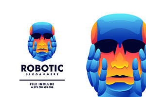 Robotic Colorful Logo
