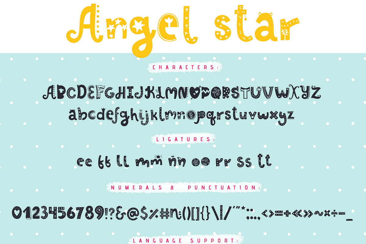 Angel Star - Decorative Typeface preview 4