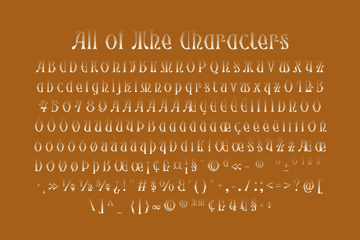 CS Ruskine Halfpixel, a Blackletter Font by Craft Supply Co. (Photo 8 of 8)
