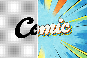 Retro Comic Text Effect