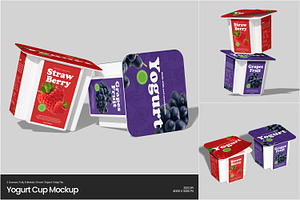 Yogurt Cup Mockup