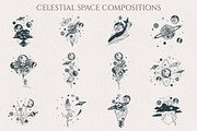 Handdrawn Celestial Space Collection, a Decorative Illustration by KirillsWorkshop (Thumbnail 3 of 7)