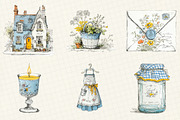 Cottagecore Clipart Hand Drawn Set, an Illustration by DreamCafeArt (Thumbnail 2 of 6)