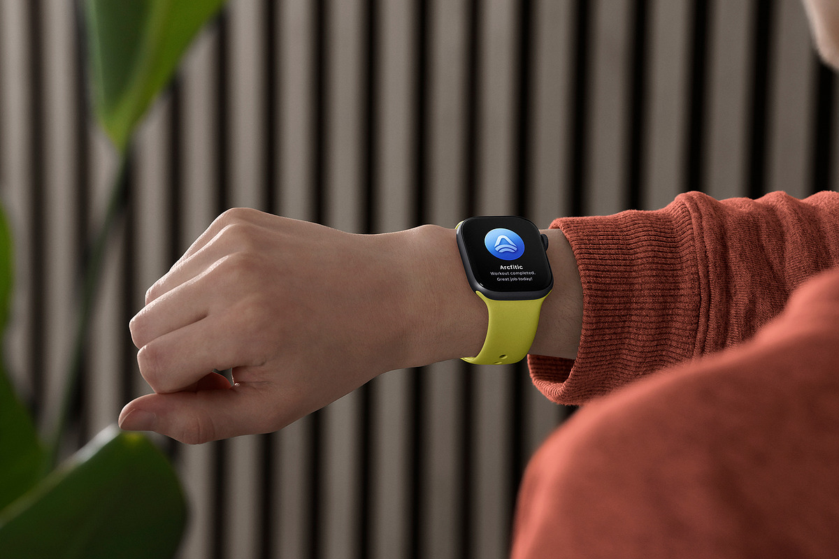 24 Watch Series 11 in Hand Mockups, a Wearable Device Mockup by Asylab (Photo 93 of 107)