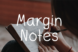 Margin Notes Font
