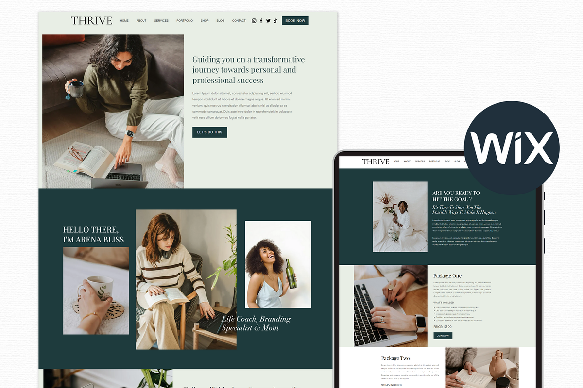 Coaching Wix Website Template, a Wix Template by AdvertFox (Photo 2 of 9)
