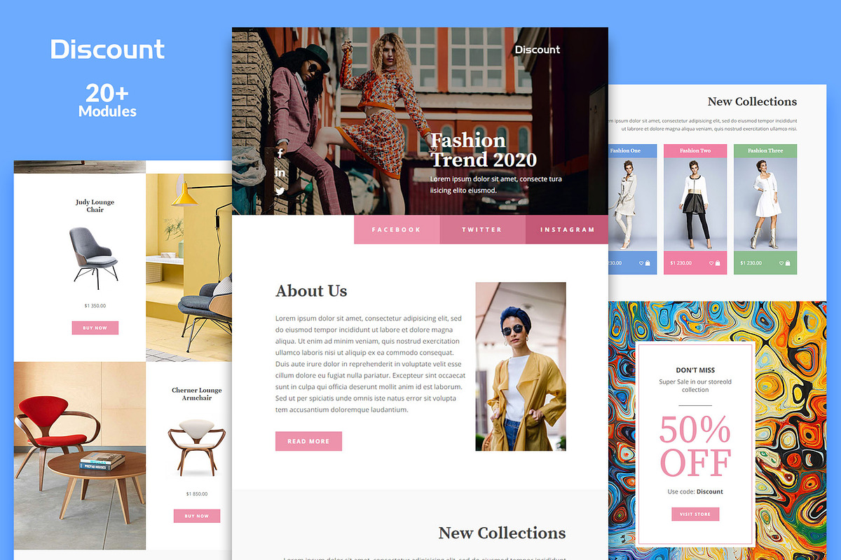 Discount Email Template + Builder, an Email Template by WEB4PRO